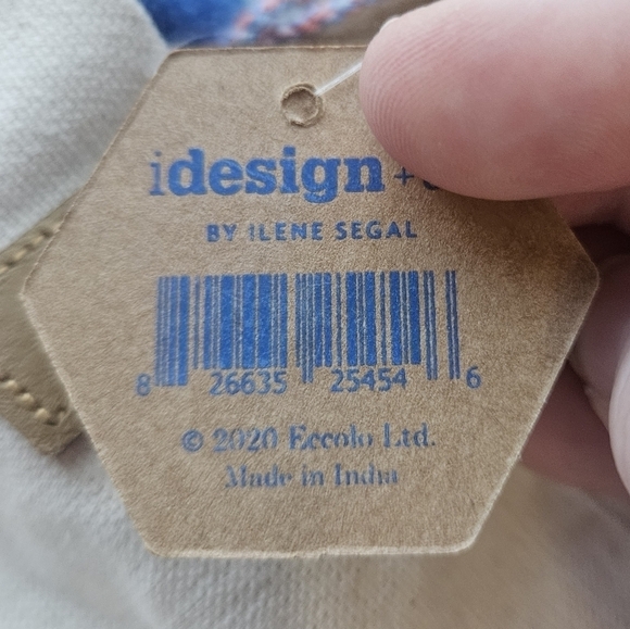 NWT iDesign by Ilene Segal Canvas Pompom Tote Dare To Be Different - Picture 5 of 5